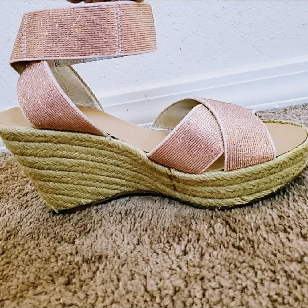 Belle Sigerson Morrison Strappy Wedge Sandals 6.5